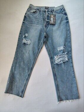 Simple Society Light Blue Distressed Women’s Jeans Size 15